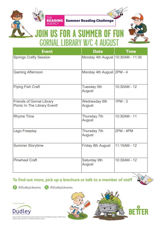 Gornal Library - Summer Reading Challenge Week 3